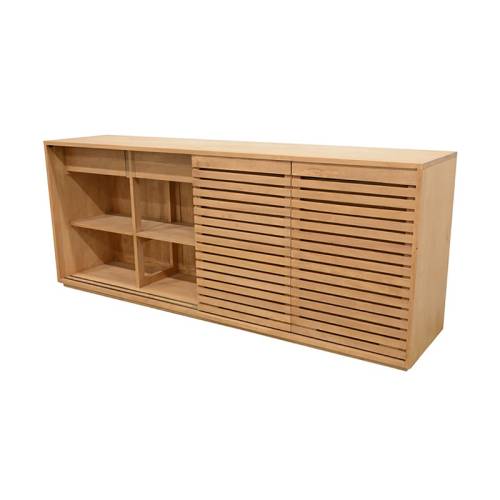 Buffet Bas 200 CM Bois Massif Miami - Contemporain