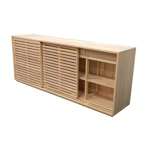 Buffet Bas 200 CM Bois Massif Miami - Contemporain