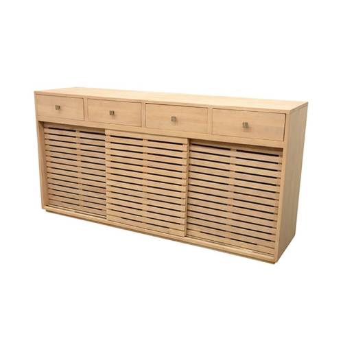 Buffet Bas 180 CM Bois Massif Miami - Contemporain