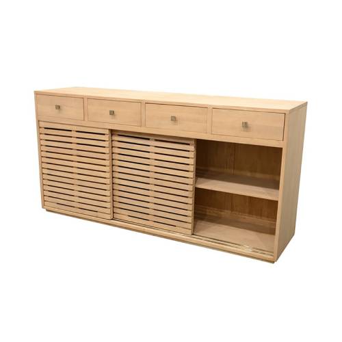 Buffet Bas 180 CM Bois Massif Miami - Contemporain