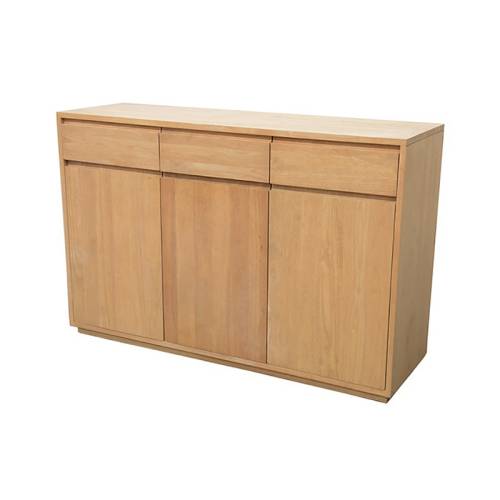 Buffet Bas 130 CM Bois Massif Stockholm - Contemporain