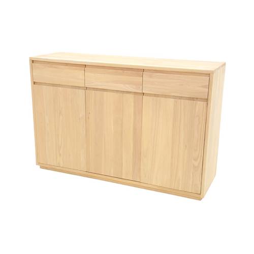 Buffet Bas 130 CM Bois Massif Stockholm - Contemporain