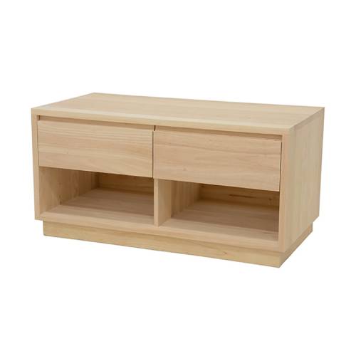 Meuble TV 90 CM Bois Massif Stockholm - Contemporain