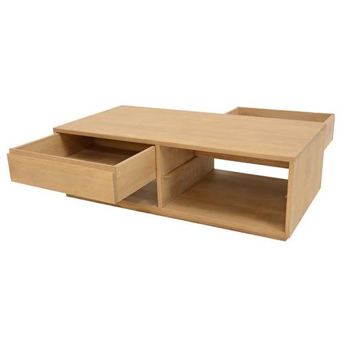 Table Basse Rectangulaire Bois Massif Stockholm - Contemporain