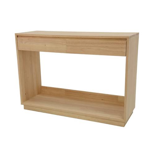 Grande Console Avec Tiroir Bois Massif Stockholm - Contemporain