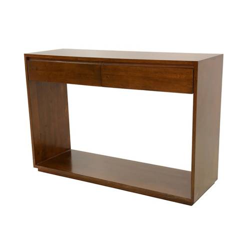 Grande Console Avec Tiroir Bois Massif Stockholm - Contemporain