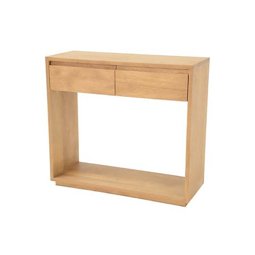 Petite Console Avec Tiroir Bois Massif Stockholm - Contemporain