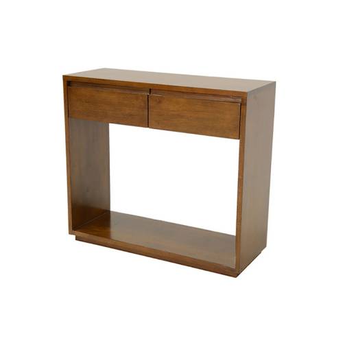 Petite Console Avec Tiroir Bois Massif Stockholm - Contemporain