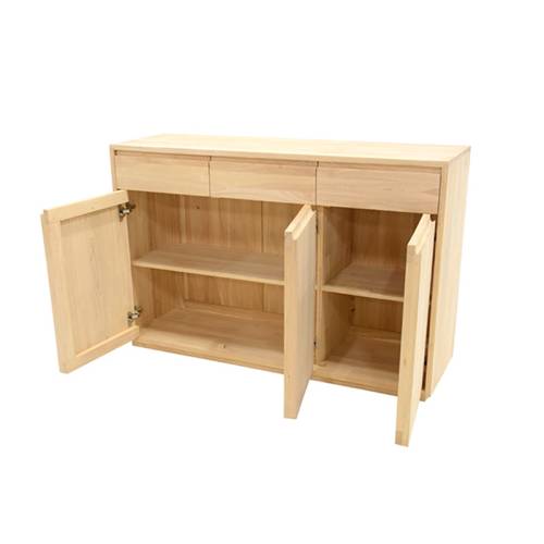 Buffet Bas 160 CM Bois Massif Stockholm - Contemporain