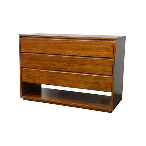 Commode 3 Tiroirs Bois Massif Stockholm - Contemporain
