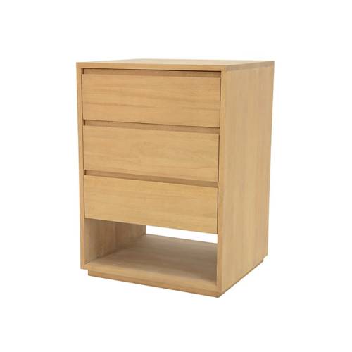 Petite Commode 3 Tiroirs Bois Massif Stockholm - Contemporain