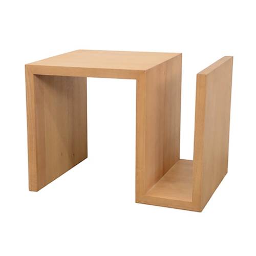 Bout de Canapé Design Bois Massif Stockholm - Contemporain