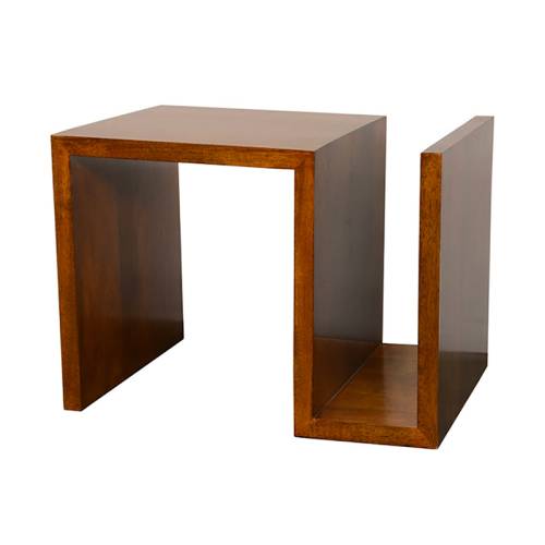 Bout de Canapé Design Bois Massif Stockholm - Contemporain