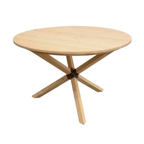 Table de Salle Ronde Bois Massif Stockholm - Contemporain