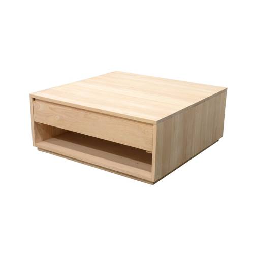 Table Basse Scandinave Carrée Bois Massif Stockholm - Contemporain