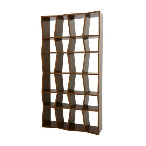 Étagère Asymétrique Bois Massif Stockholm - Contemporain