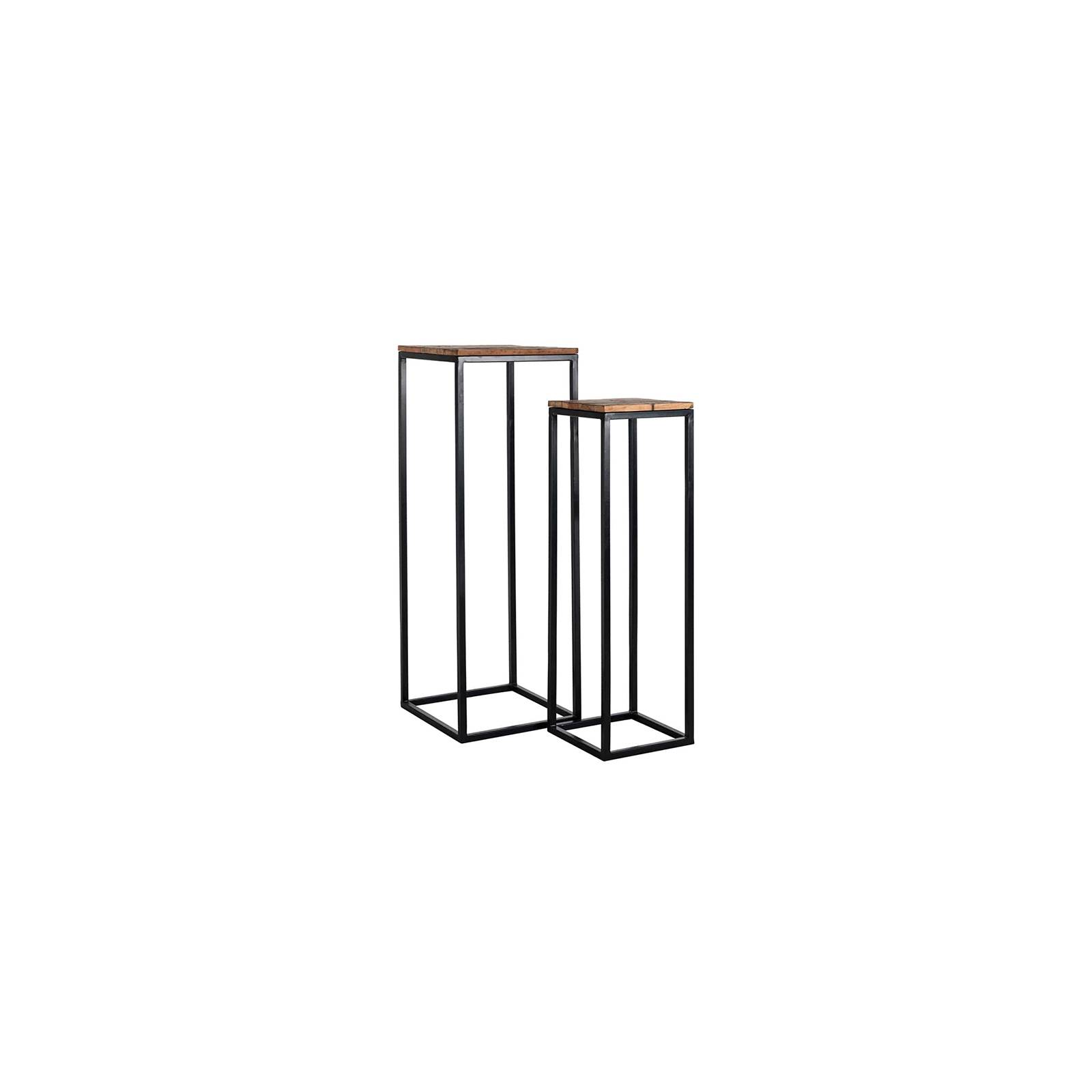 Sellettes set Brookwood en bois recyclé
