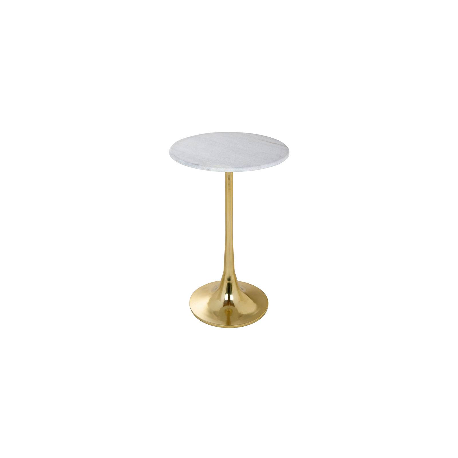 Sellette ronde pied central GM Venise Marbre et Métal