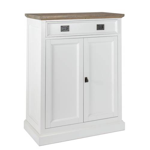 Buffet bas 2 portes Victoria Pin - Classique chic