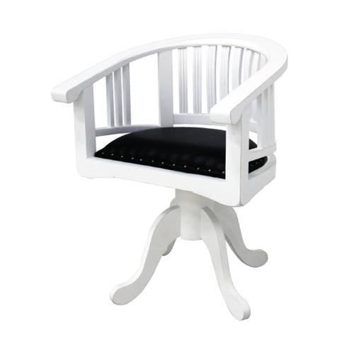 Fauteuil de Bureau Pivotant Bois Massif Panama - Exotique
