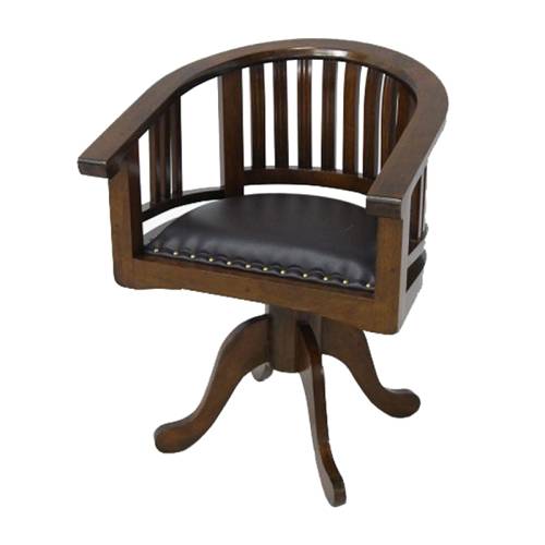 Fauteuil de Bureau Pivotant Bois Massif Panama - Exotique