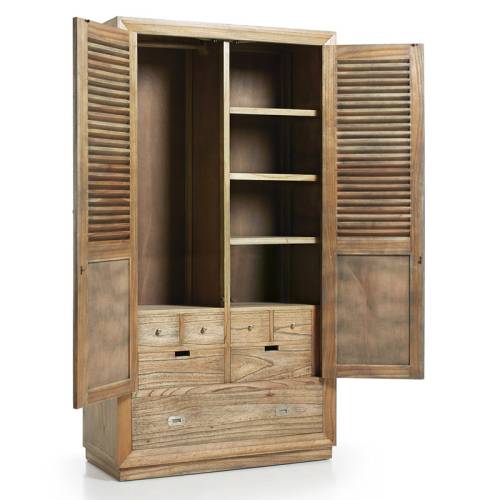 Armoire penderie bois massif de qualité Bilbao Mindy