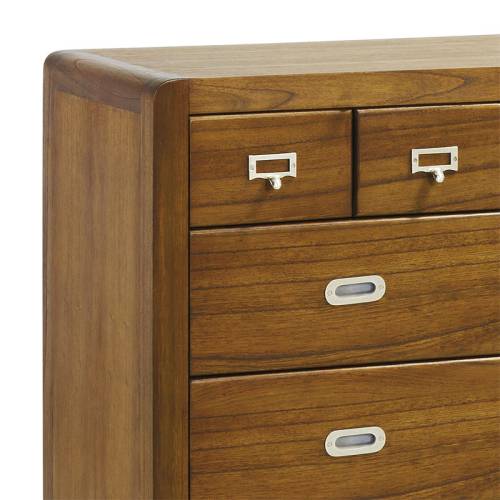 Commode bois massif 8 tirroirs Rétro Mindi