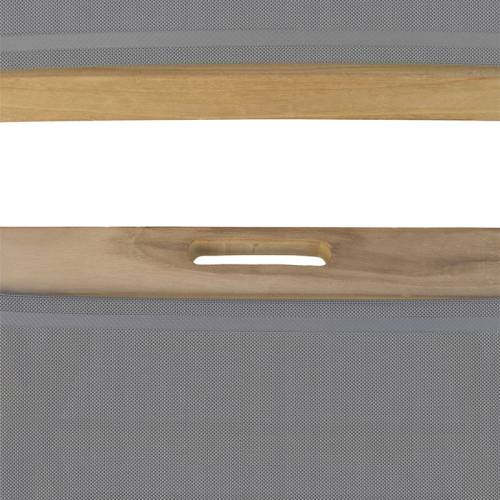 Chaise de jardin pliante en tissu Greenwood Teck style intemporel