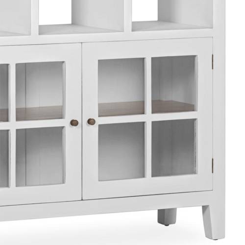 Etagère bois blanc - Avec tiroirs en Mindy Hatiya - Exotique