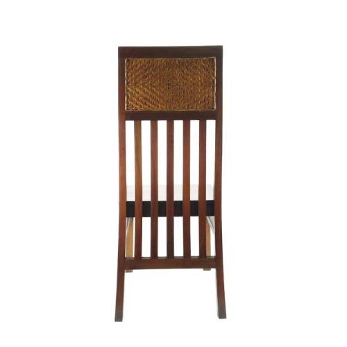 Chaise Colonial Acajou Massif - meuble exotique