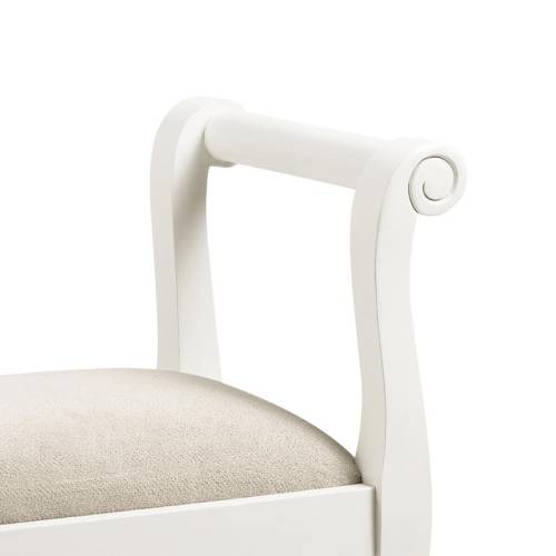Banquette Blanche - Sydney Acajou - Classique chic