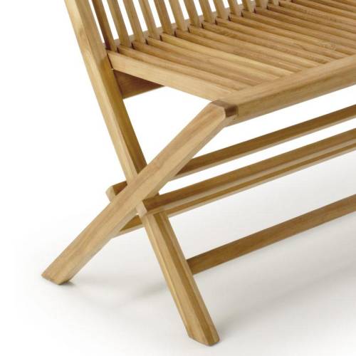 Banc de jardin exotique pliant Greenwood Teck