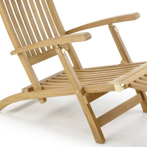 Chaise longue en teck Greenwood - achat meuble de jardin
