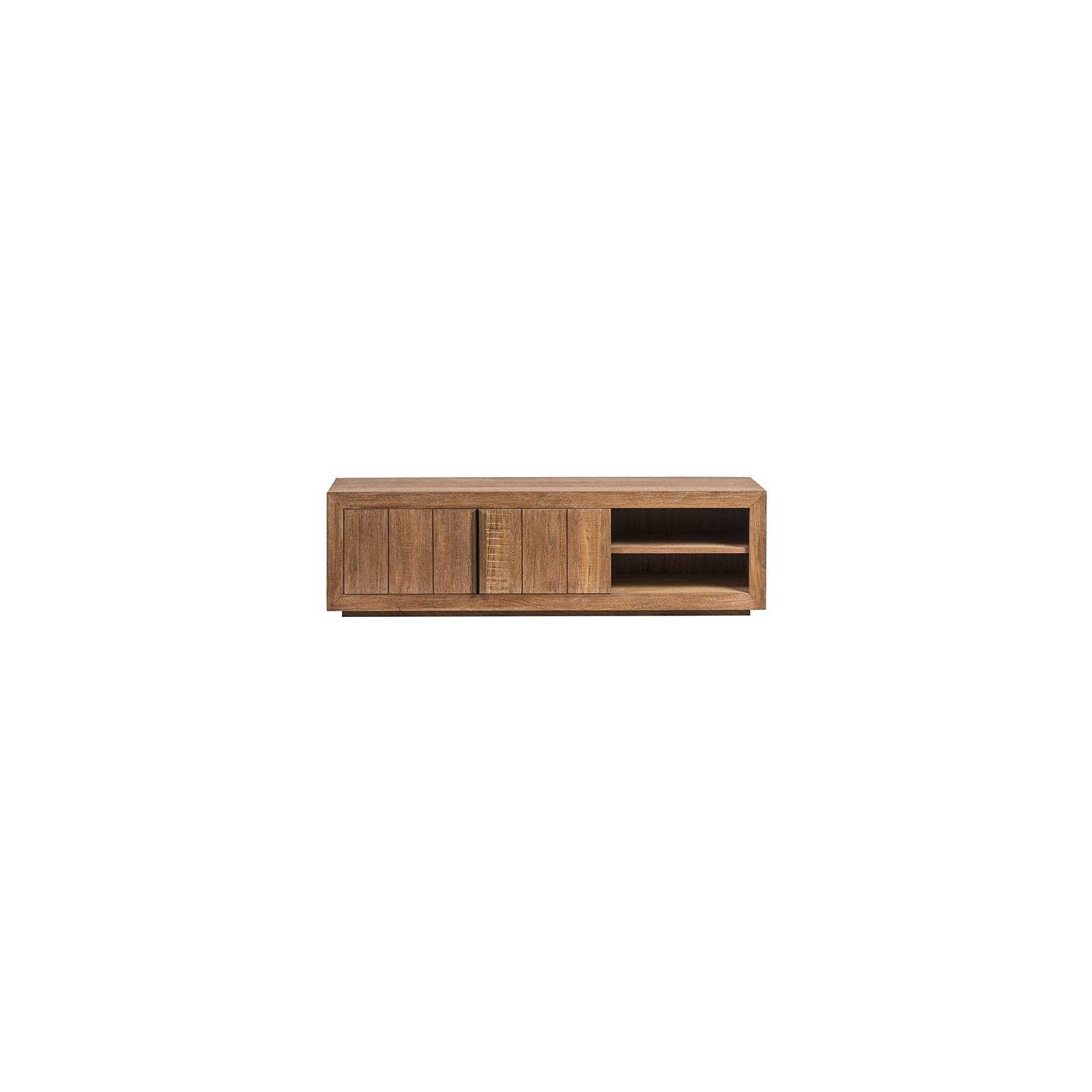Meuble TV haut de gamme en bois massif design ethnique