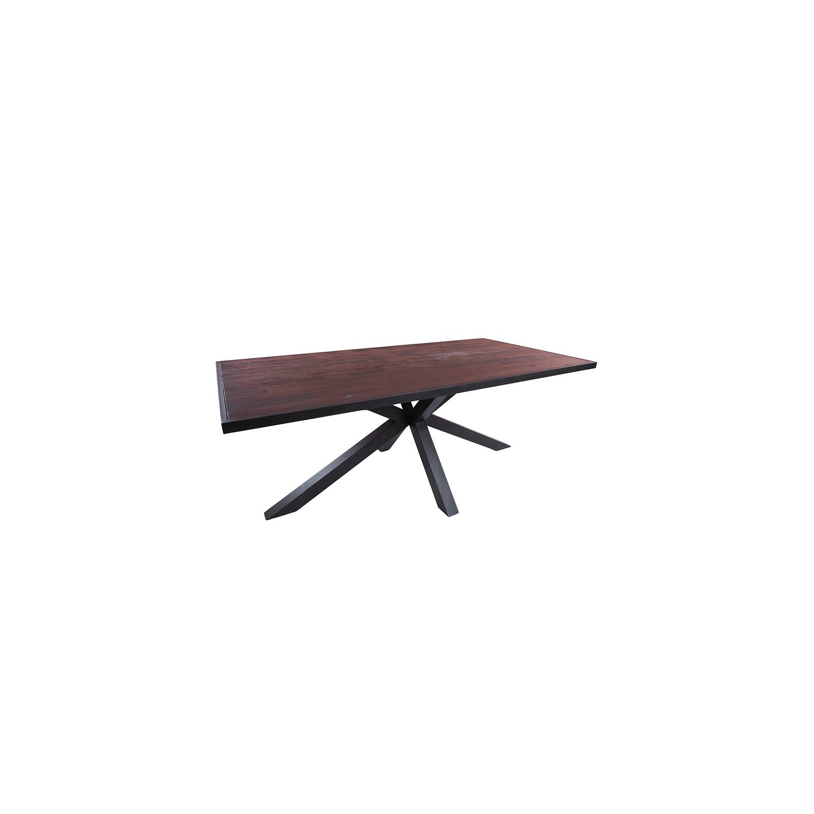 Table de salle rectangulaire Pied central 200 Bois Recyclé Chicago 