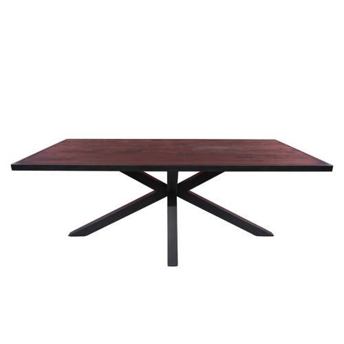 Table de salle rectangulaire Pied central 200 Bois Recyclé Chicago 