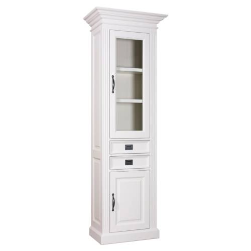 Vitrine 2x1 porte 2 tiroirs romance - achat meubles blancs