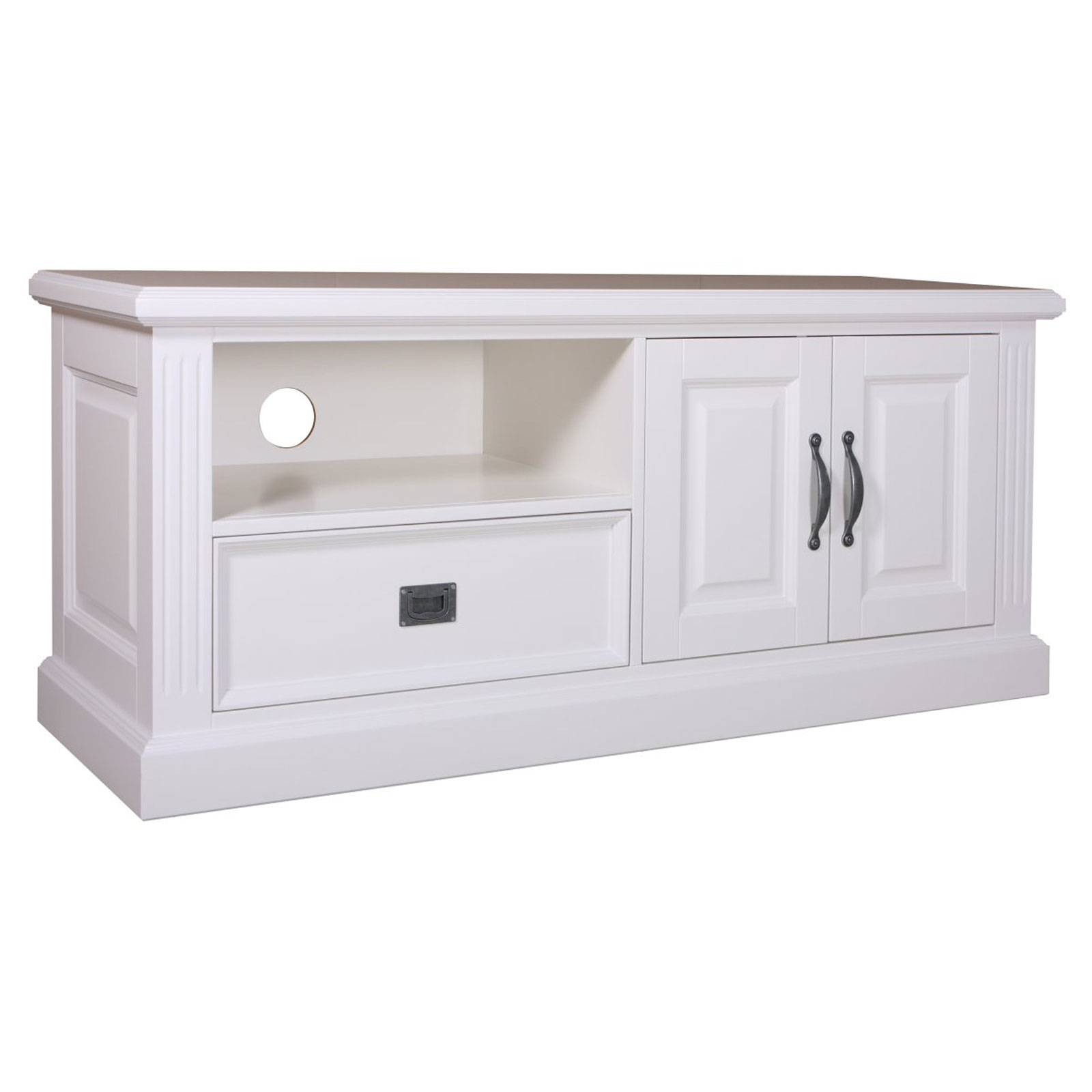Meuble TV 2 portes 1 tiroir Chic - achat meuble TV romantique