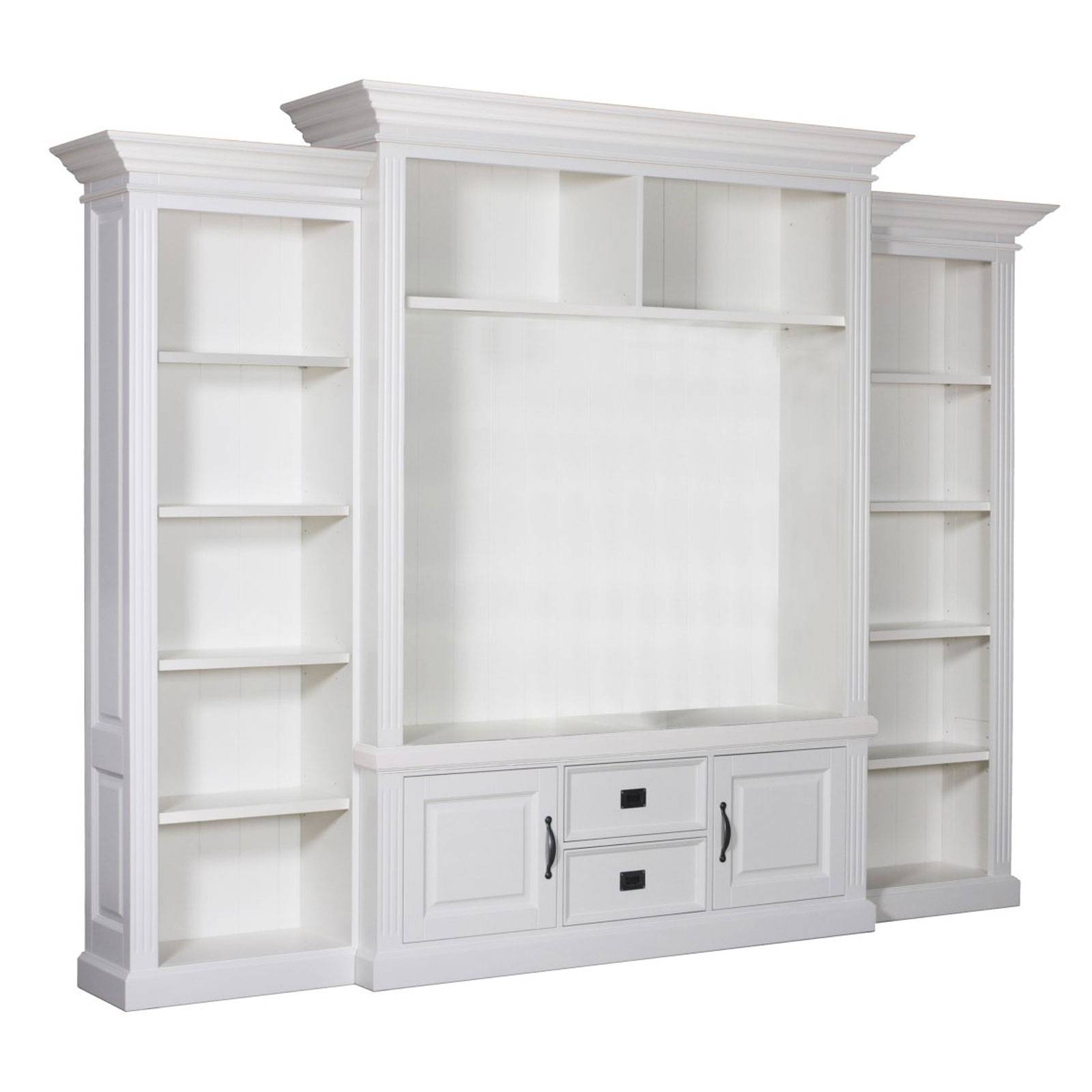 Meuble TV 2 portes 2 tiroirs design chic