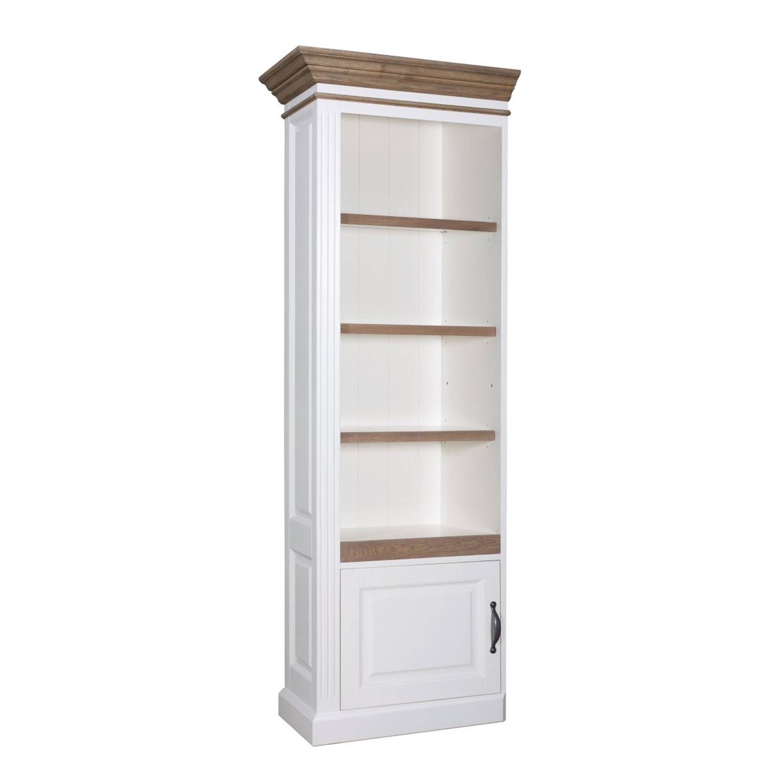 Bibliothèque avec porte "Chêne et Pin Romance" - bibliothèque haut de gamme