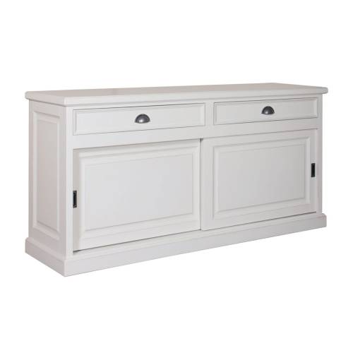 Buffet bas 2 portes 2 tiroirs "Pin Charme" - achat buffet bas