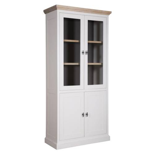 Vitrine blanche | Pin et Chêne tradition - Classique chic