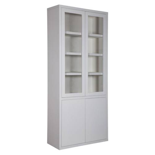 Vitrine 2x2 portes "Chêne Moderne" - vitrine moderne