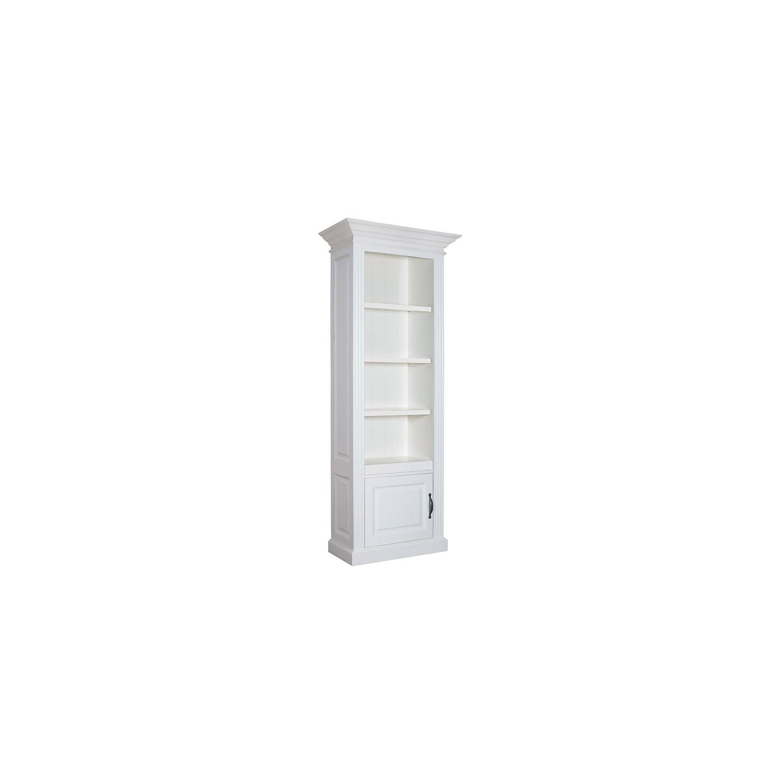 Bibliothèque avec porte - avec des panneaux de bossage au style et design chic