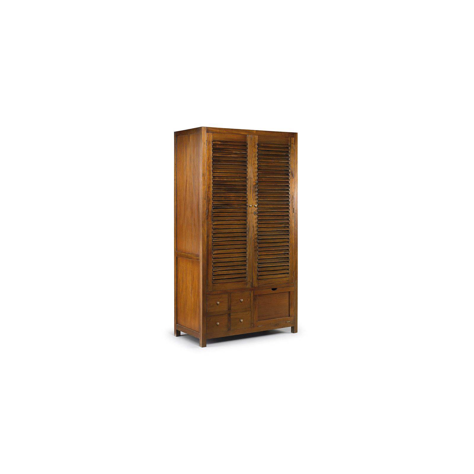 Armoire Au Style Colonial Penderie En Acajou Massif