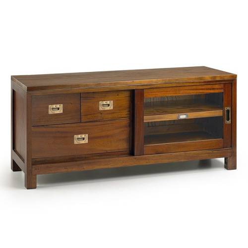 Meuble Tv Colonial Acajou - Exotique