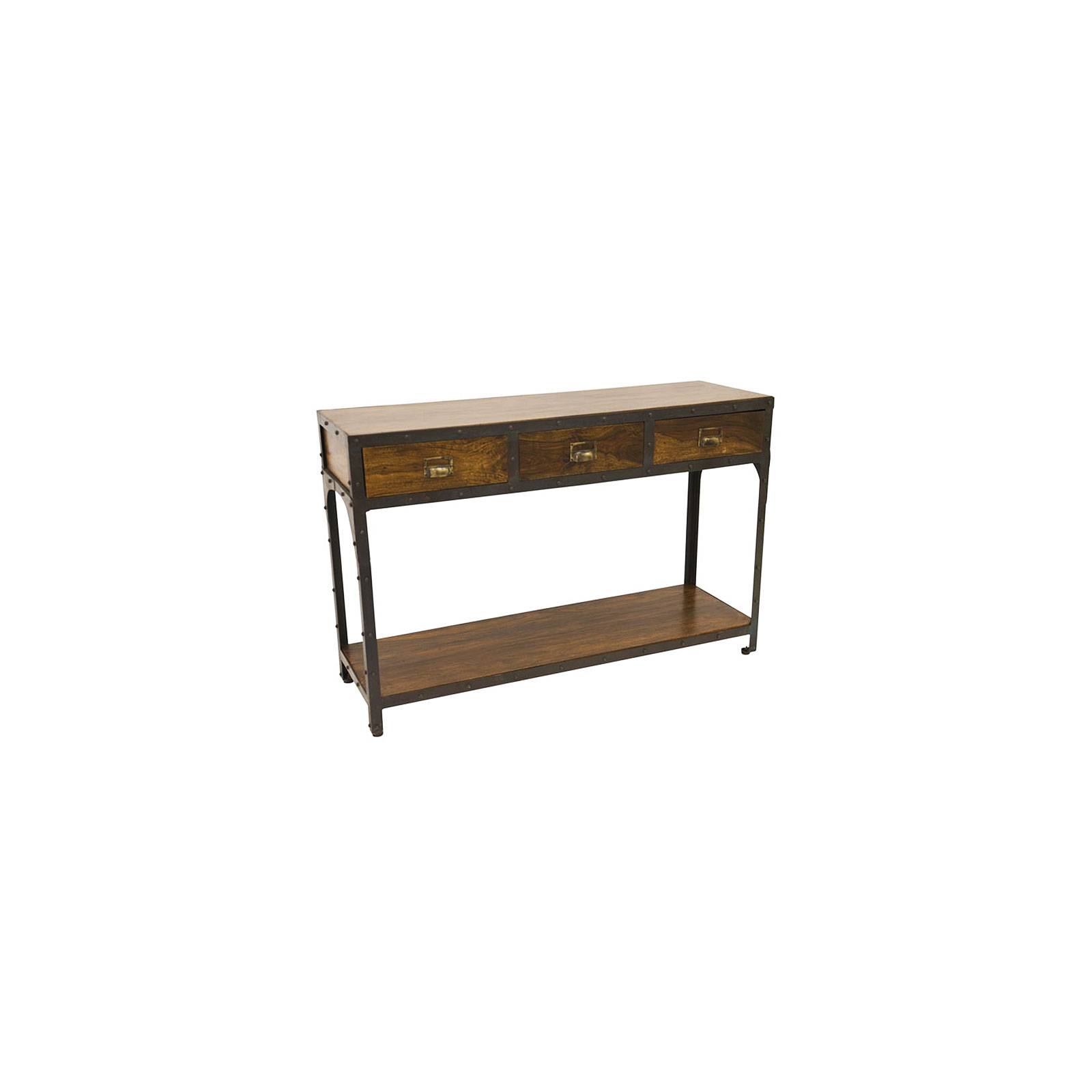 Console Fer Forgé et Palissandre Loft
