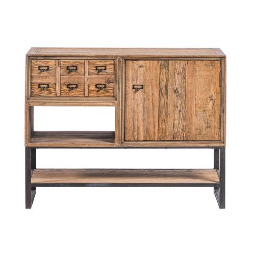 Console tiroir industriel | Chêne Brooklyn - Vintage