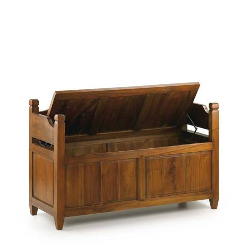 Banc Coffre Bois - Mindy - Vintage