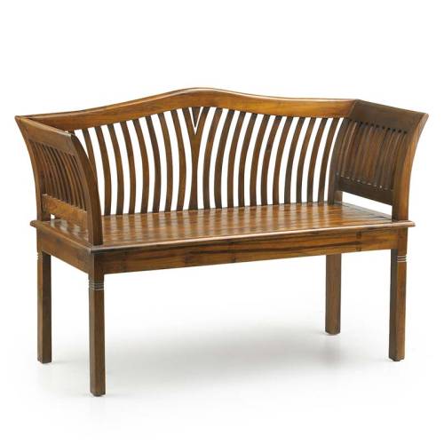 banc en bois avec dossier pour salle à manger - Bois de Mindy - Tendances Déco